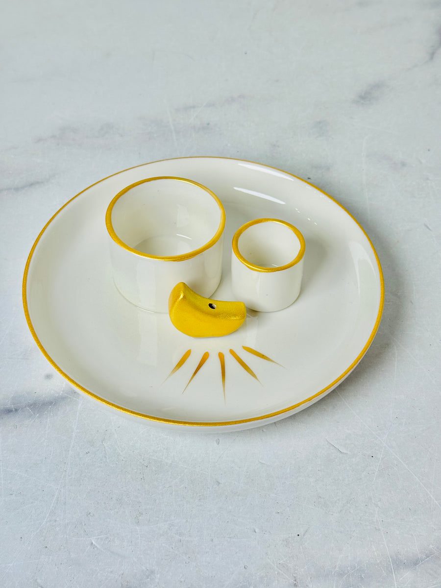 Altar Plate for Incense, Palo Santo and Sage