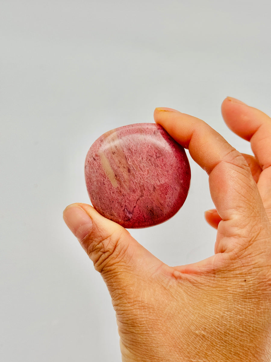 Pink Petrified Wood Flat Stone