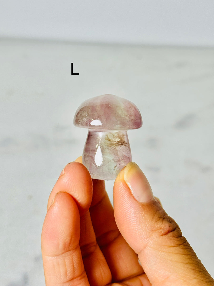 Candy Fluorite Mushroom Carving