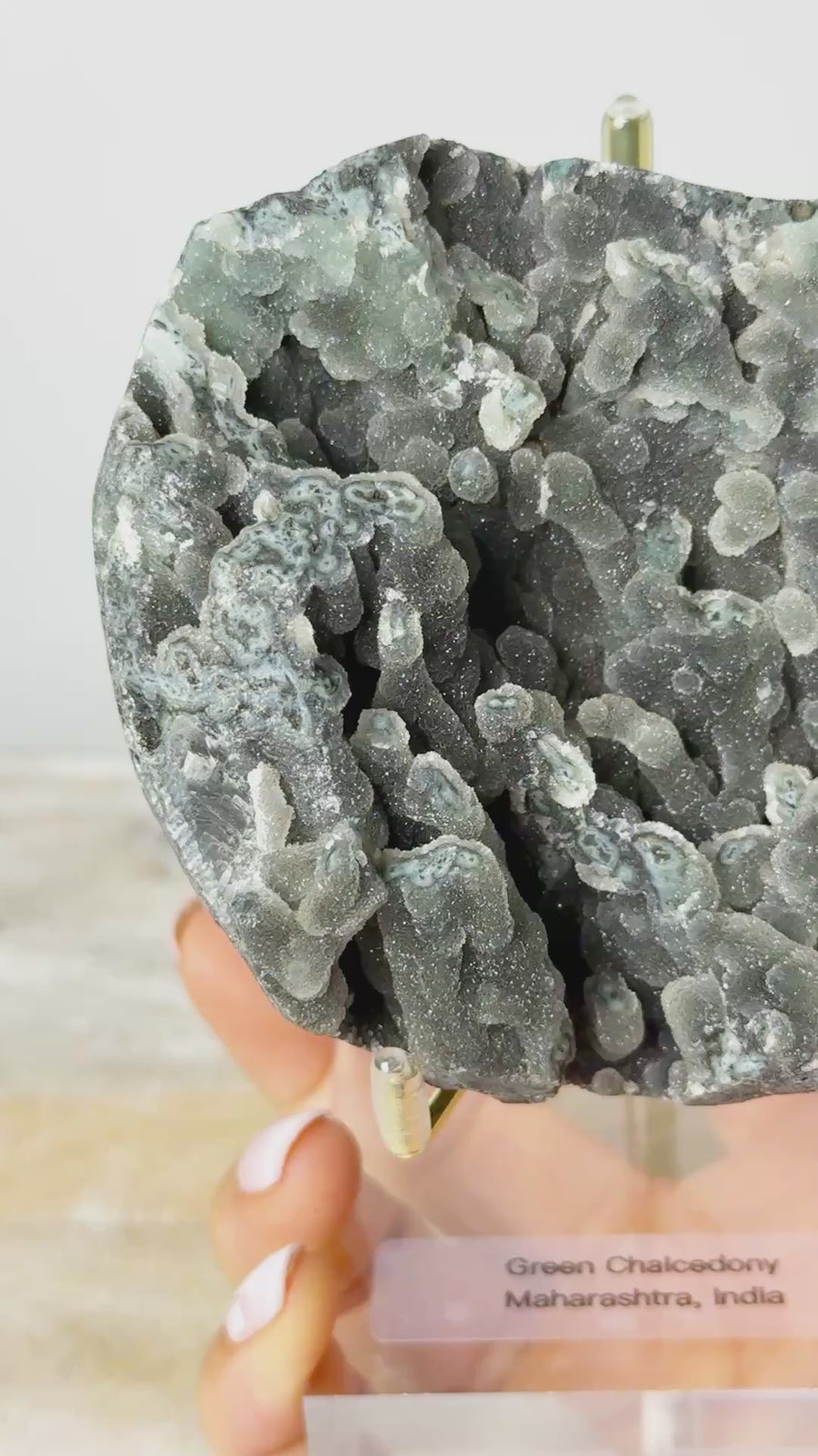 Green Chalcedony from Maharashtra, India