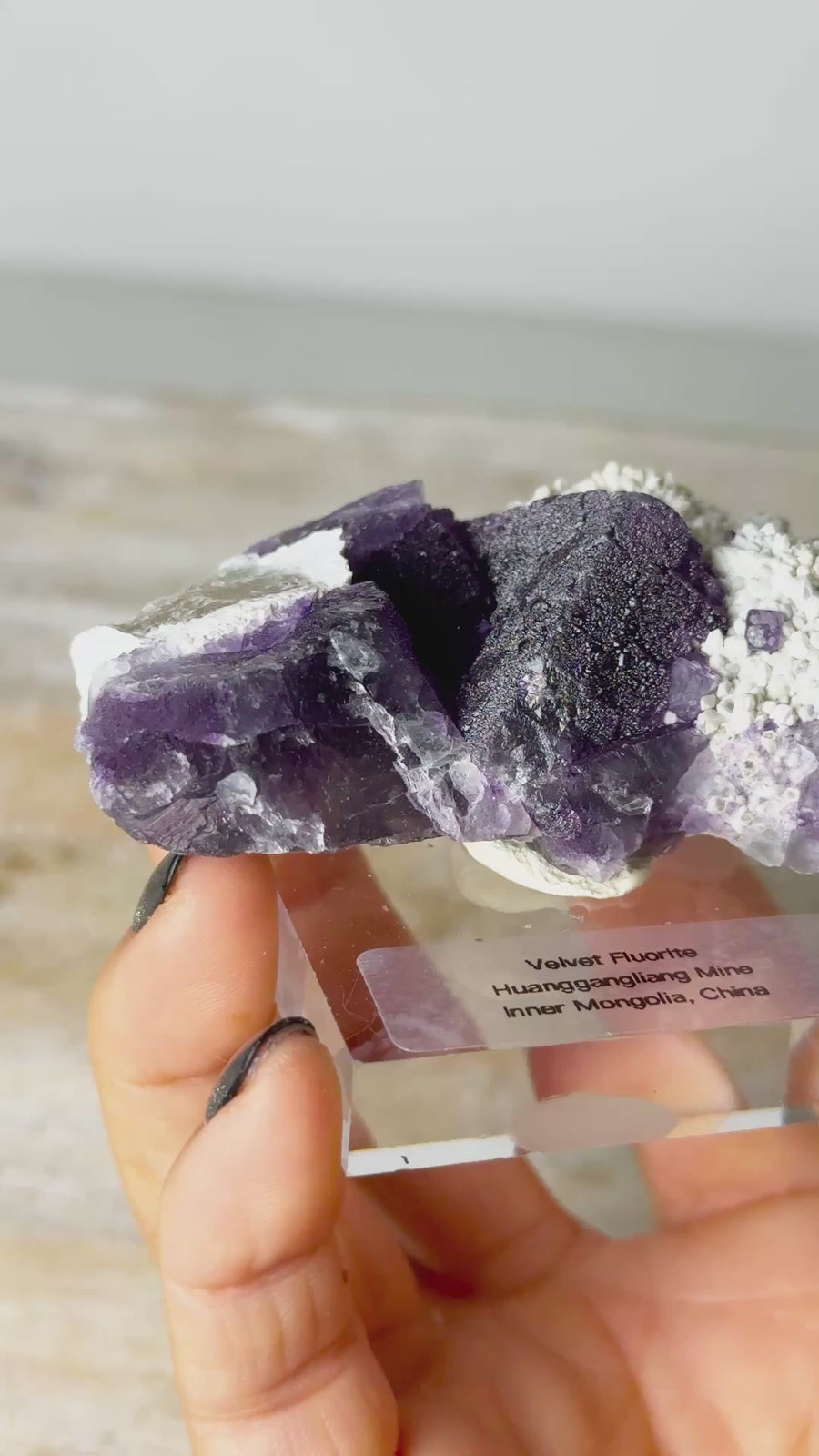 Velvet Fluorite from Inner Mongolia