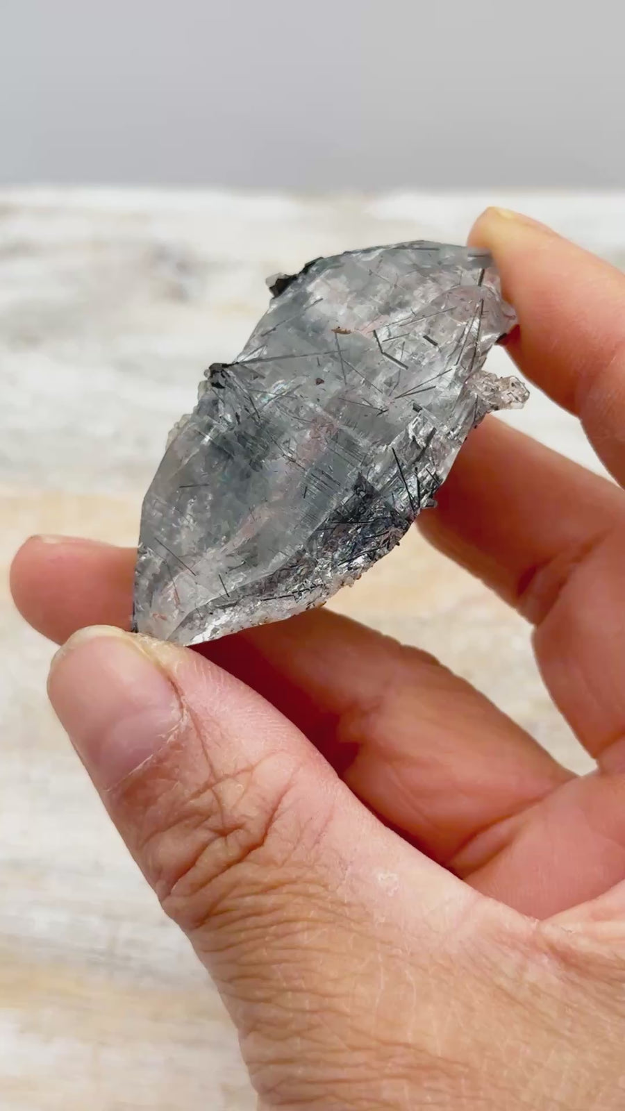 High Quality Raw Tourmalinated Quartz