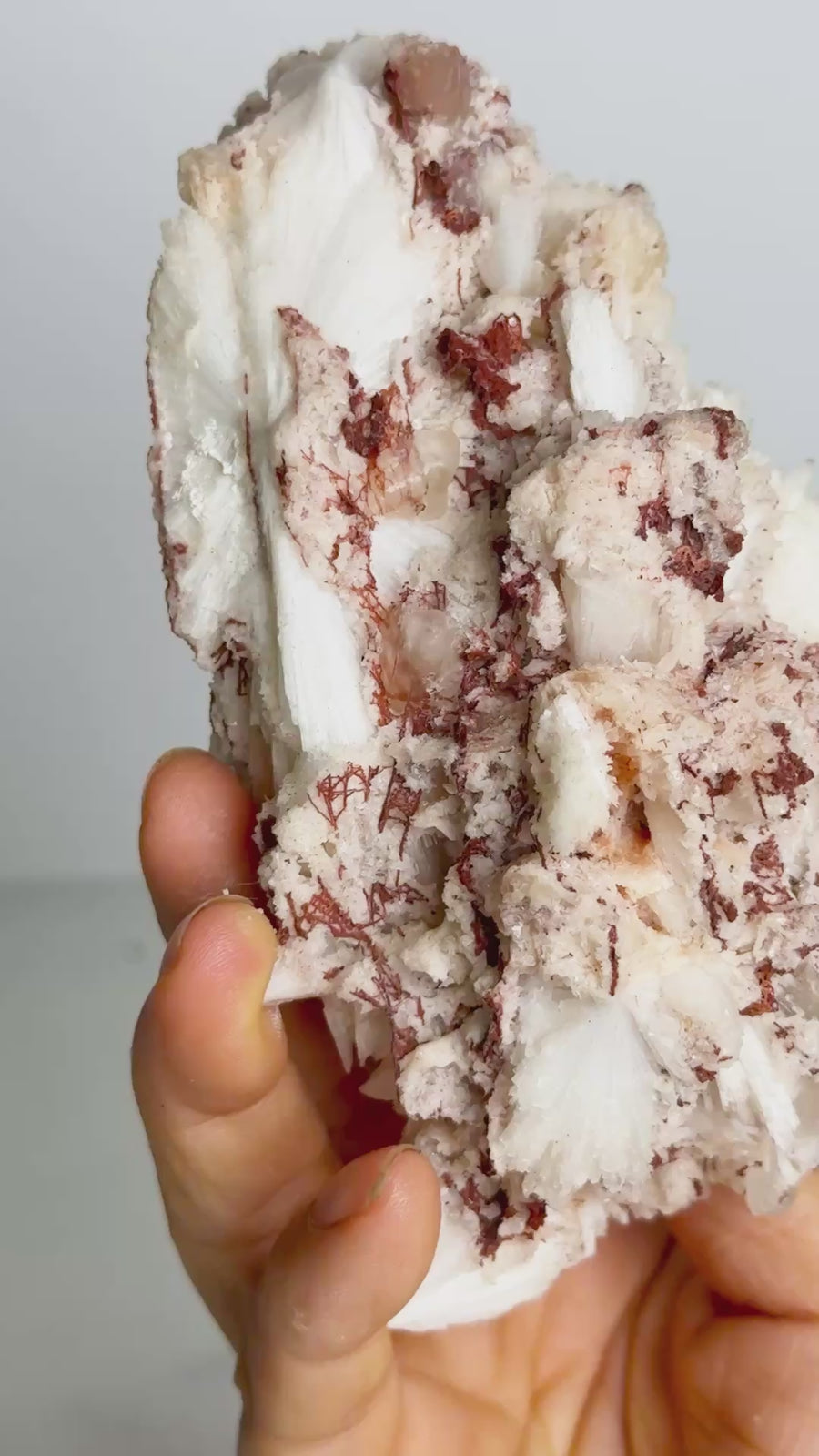 Pink Chalcedony with Scolecite from Maharashtra, India